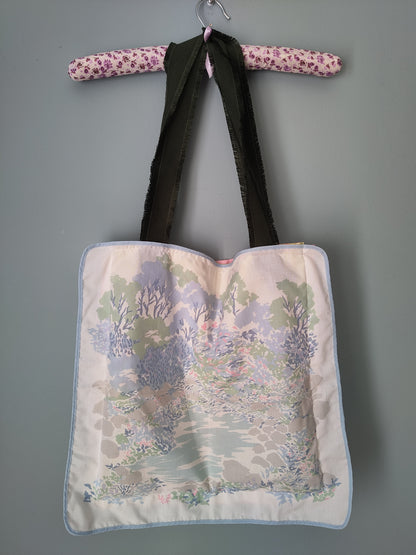 Mid-century Florals | Vintage Textile Tote