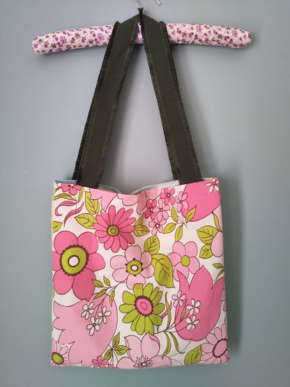 Mid-century Florals | Vintage Textile Tote