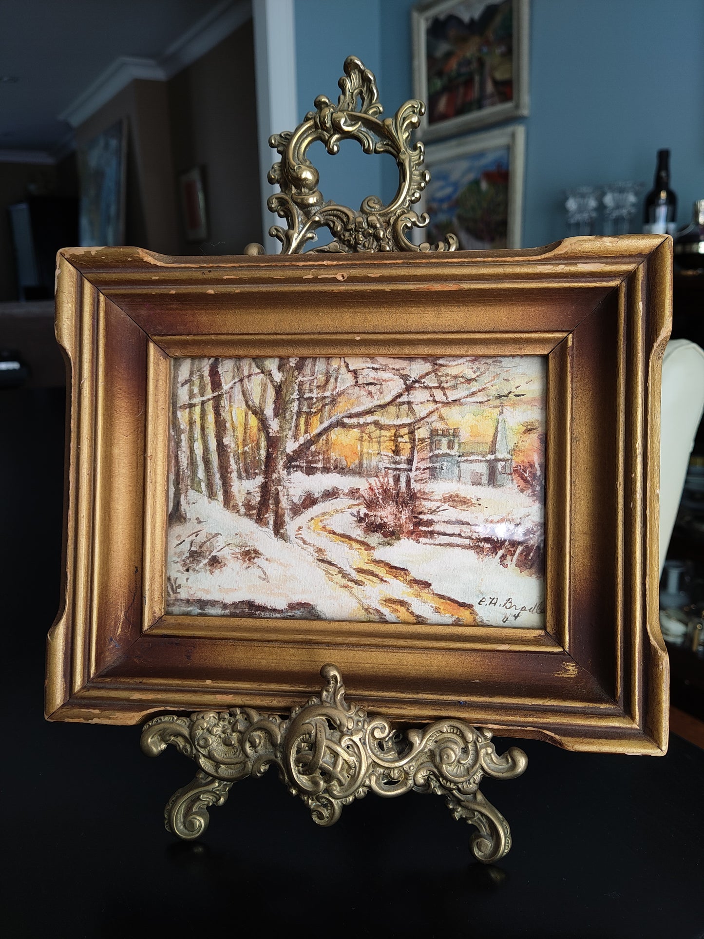 Charlotte H. Bradley Watercolour, 1944