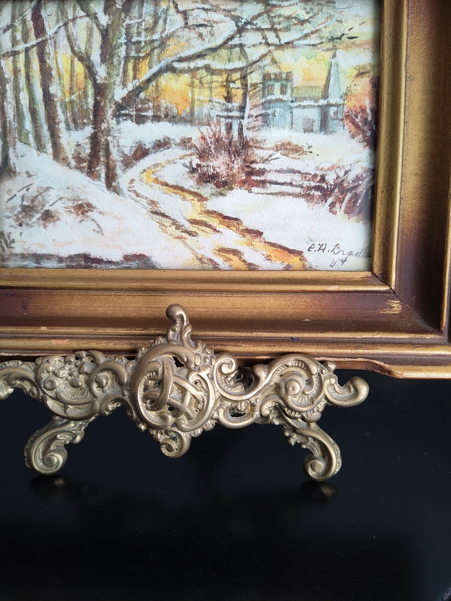 Charlotte H. Bradley Watercolour, 1944