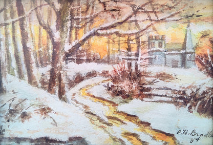 Charlotte H. Bradley Watercolour, 1944